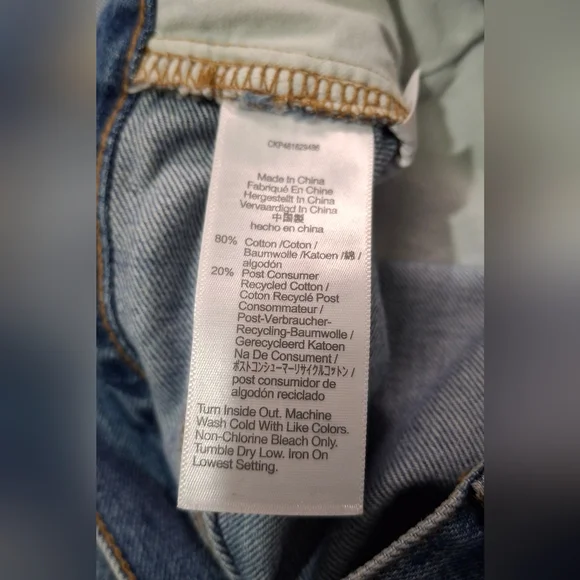 Madewell Women's Superwide Leg Jeans In Amcliffe Wash Knee Rip Edition Size 30 - Picture 7 of 15